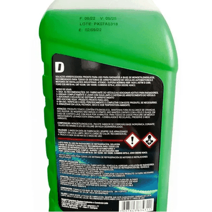 Aditivo Para Radiador Diluído Verde 1l Delphi - Rl10010