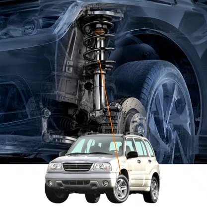 Amortecedor Dianteiro Esquerdo Tracker Grand Vitara 1999 a 2010 Kyb