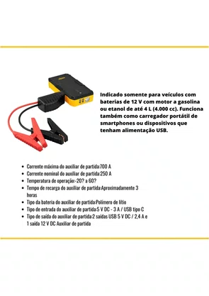 Auxiliar De Partida Portátil Apv10000 Vonder Promoção