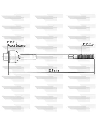 BARRA AXIAL UNO MEC/MILLE 1991/2008