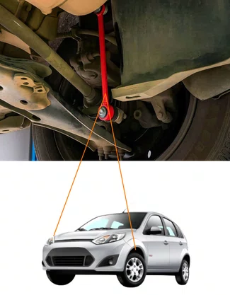BIELETA DIANTEIRA ECOSPORT KA FIESTA 2012 ATÉ 2019