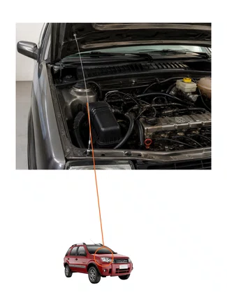 CABO DE CAPÔ ECOSPORT 2003/2012