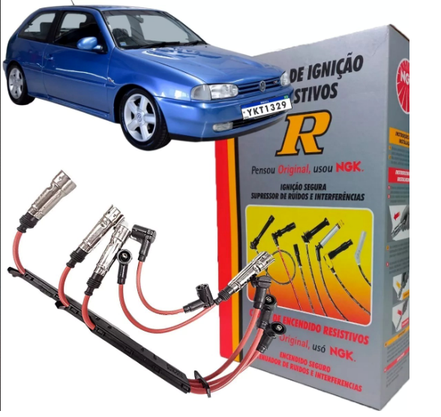 Cabo De Vela (ignição) Volkswagen Gol 1.0 8v Gasolina 1997-1998 Gol 1.0 8v Álcool 1997-1998 Ngk - Stv17