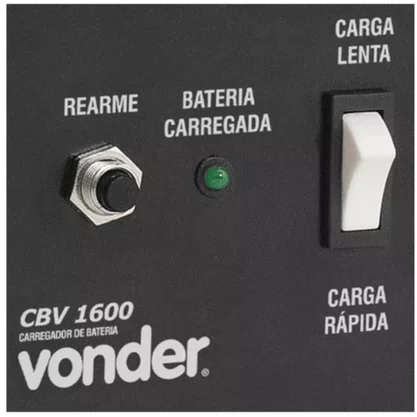 Carregador Cbv1600 220v Vonder Para Bateria Pesada