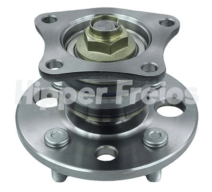 Cubo De Roda Tras Sem Abs Toyo  Com Rolamento / 4 Furos  Corolla - 1992/2002 (- Abs) (com Freio A Tambor Na Traseira) (com Parafusos)