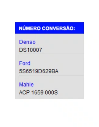 COMPRESSOR AR ECOSPORT 1.0 1.6 8V  FISTA 1.6 16V DELPHI