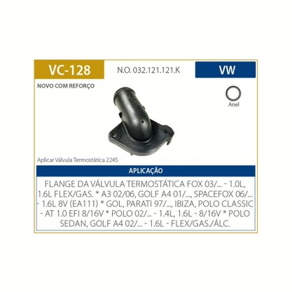 Cotovelo Da Válvula Seat/volkswagen Ibiza Fox Gol Golf Parati Polo Valclei - Vc128
