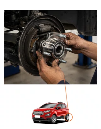 CUBO DE RODA COM ROLAMENTO TRASEIRO ECOSPORT 2012/2024