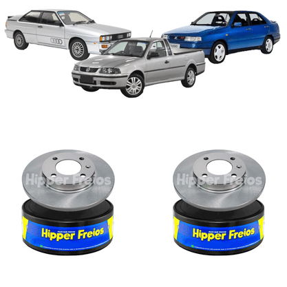 Disco De Freio Dianteiro Sólido Sem Cubo Audi/gurgel/seat/volkswagen 80/coupe/br800/cordoba/ibiza/toledo/gol/parati/passat/quantum/santana/saveiro/voyage 1980 Em Diante - Hf