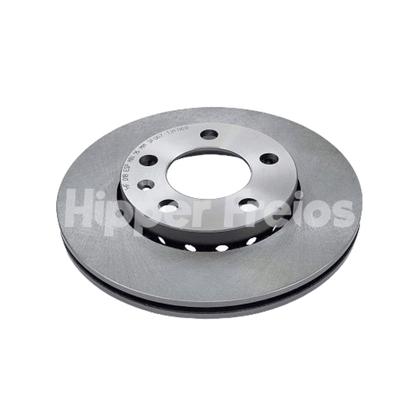 Par Disco De Freio Dianteiro Ventilado Sem Cubo Volkswagen Crossfox/fox/polo/spacefox 2002 Em Diante - Hf
