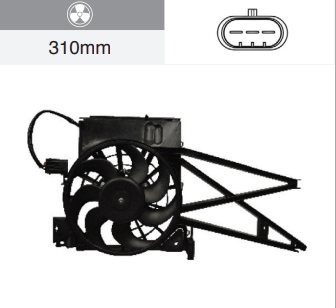 Eletroventilador Chevrolet Vectra 2.0/2.2 8/16v 1997-2005 Com Ar Condicionado 7 Hélices Notus - Gm71072