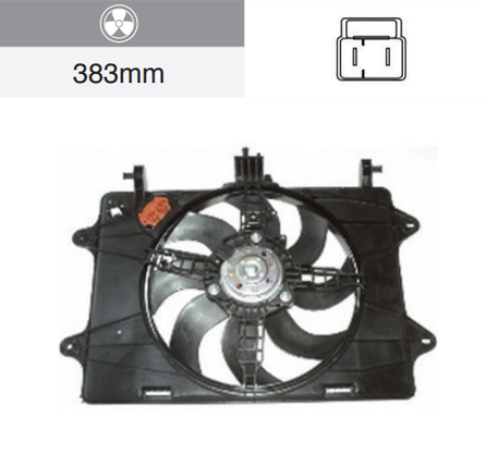 Eletroventilador Fiat Doblò 1.3/1.6/1.8 8/16v 2001-2007 Com Ar Condicionado 8 Hélices Notus - Gm222080