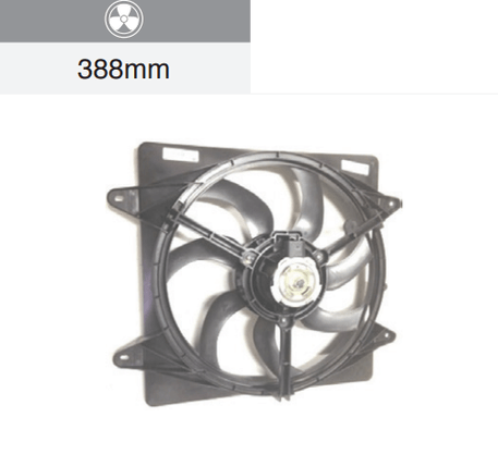 Eletroventilador Volkswagen Fox 1.0/1.6 Gol Gv 1.0/1.6 Polo 1.6/2.0 Saveiro 1.6 Space Fox 1.6 Voyage 1.0/1.6 7 Hélices Notus - Gm207351