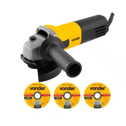 Esmerilhadeira Angular 4.1/2pol 650w C/ Disco Eav650 Vonder Cor Amarelo Frequência 50 Hz/60 Hz