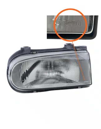 FAROL ESQUERDO MÁSC. CINZA GOL 1995 Á 2003