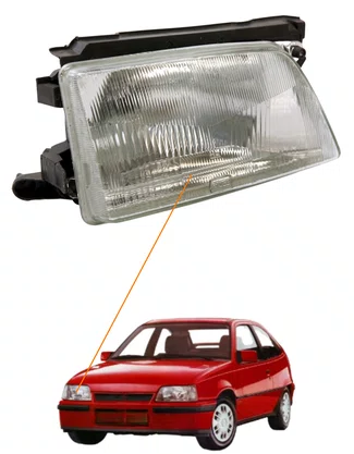 FAROL H4 FOCO SIMPLES IPANEMA KADETT GS GSI 1989 ATÉ 1998