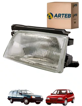 FAROL H4 FOCO SIMPLES IPANEMA KADETT GS GSI 1989 ATÉ 1998 LADO ESQUERDO
