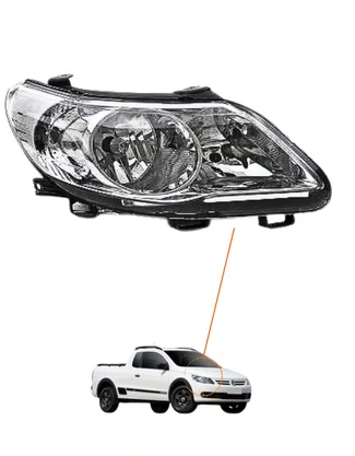 FAROL DIREITO GOL 2009/2012 VOYAGE 2009/2013 SAVEIRO 2009/ 2012 