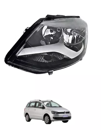  FAROL H7/ H1 DIREITO C/REGULAGEM MANUAL FOX 2011 Á 2014 