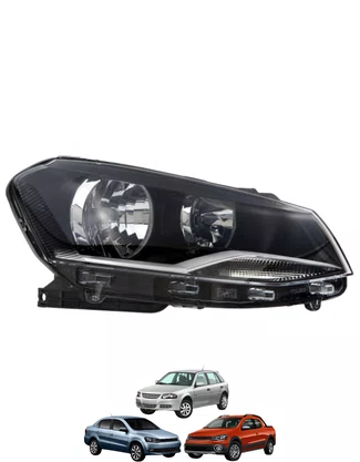 FAROL H7 H1 GOL VOYAGE SAVEIRO 2013 A 2016 LADO DIREITO
