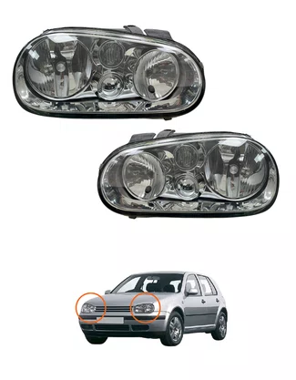 Par Farol Golf A4 1999 ATE 2004 Foco Manual Original Arte