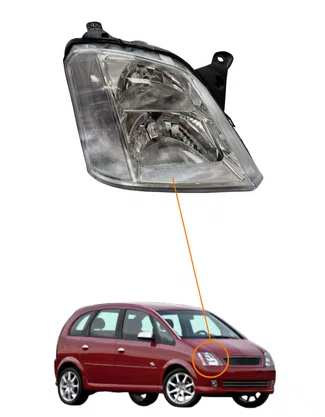 FAROL LADO DIREITO CHEVROLET MERIVA 2003 2004 2005 2006 2007 2008 2009 2010 2011 2012