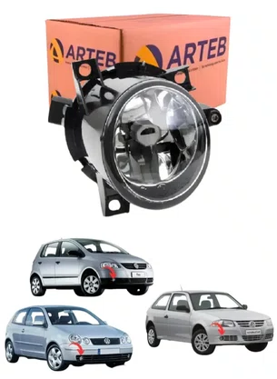 FAROL MILHA DIREITO GOL G4 2005/2014 POLO 2002/2010  FOX 2003/2010