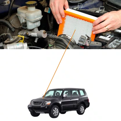 Filtro Ar Airtrek Colt Lancer Pajero 1996 1997 1998 1999 2000 2001 2002 2003 2004 2005 2006 2007 a 2015