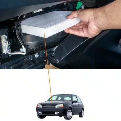 Filtro Ar Cabine Ecosport Fiesta 2002 2003 2004 2005 2006 2007 2008 2009 2010 2011 2012 Vox