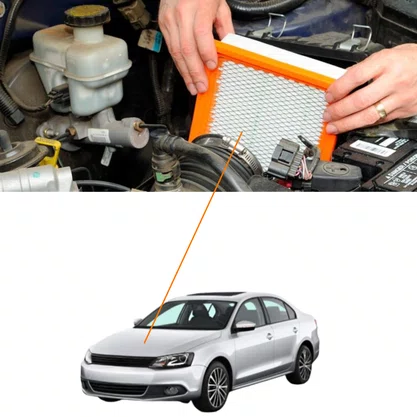 Filtro De Ar Do Motor Jetta Passat 2005 A 2016 Vox
