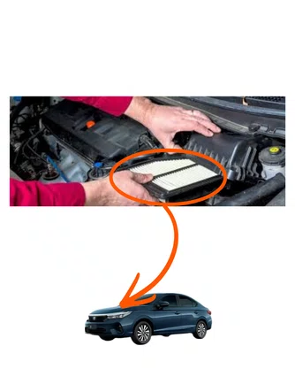 FILTRO DE AR MOTOR HONDA CITY 2014 A 2021 FIT 2014 WRV 2017 A 2021 
