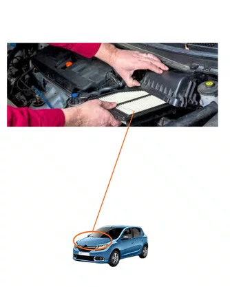 FILTRO DE AR MOTOR PLANO RENAULT SANDERO EXPRESSION 2015 A 2016