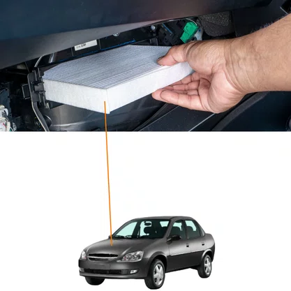 Filtro De Cabine Chevrolet Astra Celta Corsa Prisma 1991 A 2016 Vox