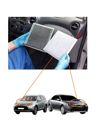 FILTRO DE CABINE MITSUBISHI GM S10 2012 A 2024 ASX  2011 A 2021 LANCER 2011 A 2019