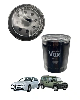 FILTRO DE OLEO LUBRIFICANTE FIAT ALFA ROMEO AR 147 2002 A 2007 MAREA 1998 A 2007 UNO 1994 A 2004