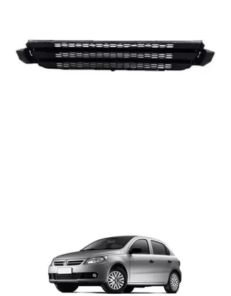 Grade Central Parachoque Volkswagen Gol G5 2008 A 2013 Preta