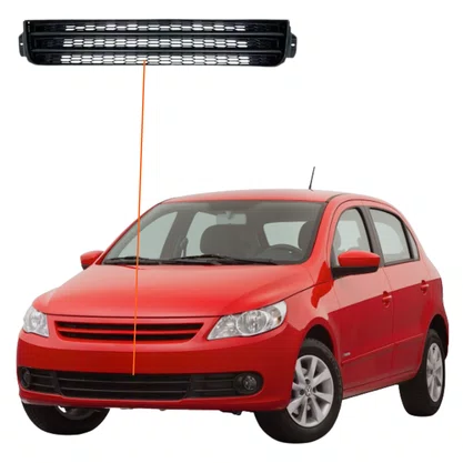 GRADE CENTRAL PARA-CHOQUE GOL G5 COM FRISO PRETO