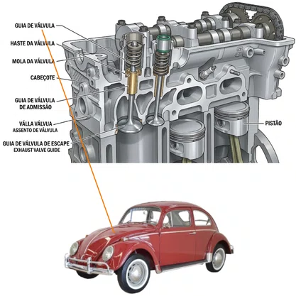 GUIA DE VÁLVULAS FUSCA KOMBI 1997 1998 1999 2000 2001 2002 2003 2004 2005 2006 RIOSULENSE