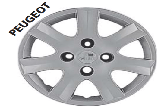 Jogo Calota Aro 14 Peugeot 206/207/307
