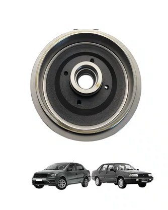 JOGO DE TAMBOR DE FREIO TRAS C/CUBO DE RODA VW GOL 1994 A 2022 GOLF 1991 A 2014