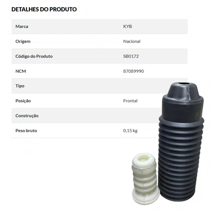 Kit amortecedor Parcial DIANTEIRO SENTRA 2014/2016 - 2017/2021