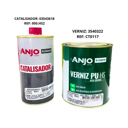 KIT CATALISADOR CARBON E VERNIZ CARBON ANJO TINTAS