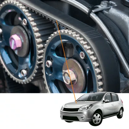 KIT CORREIA DENTADA SANDERO 1.6 8V 2007 2008 2009
