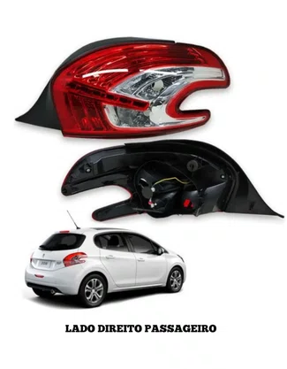 Lanterna Traseira Peugeot 208 2012 a 2017 Direita