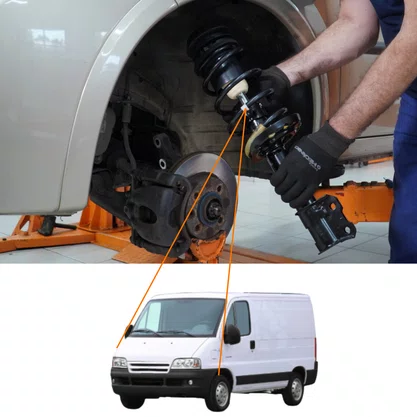 PAR AMORTECEDOR KYB Dianteiro Excel-G BOXER DUCATO JUMPER 1994 ATÉ 2017