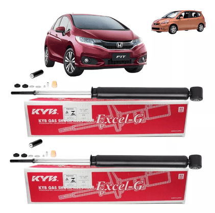 Par Amortecedor Traseiro Fit 2003 Até 2008 Kyb Original