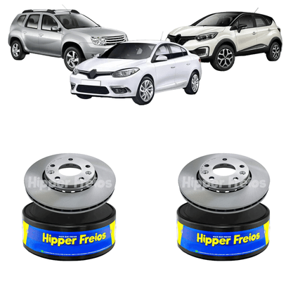 Par Disco De Freio Dianteiro Ventilado Sem Cubo Renault Captur/duster/fluence 2011 Em Diante - Hf