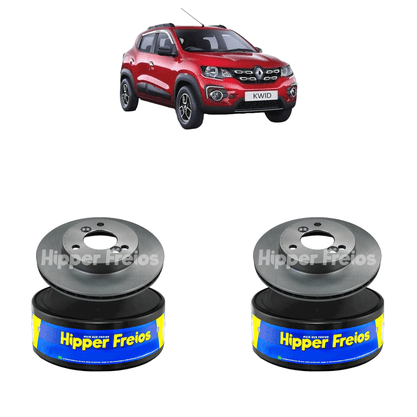 Par Disco De Freio Dianteiro Ventilado Sem Cubo Renault Kwid 2019 Em Diante - Hf