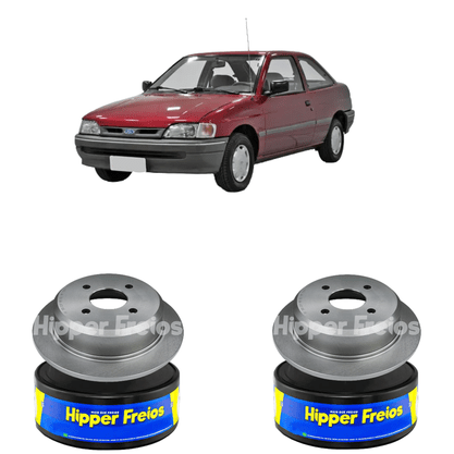 Par Disco De Freio Solido Sem Cubo Ford Escort 1993-1996 - Hf