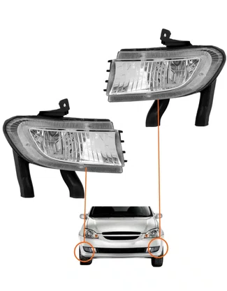 PAR FAROL AUXILIAR CORSA CLASSIC 2010/2016